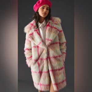 NVLT Shearling Cropped Biker cardigan. Size Small New with tag